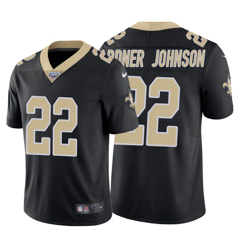 Men New Orleans Saints #22 Chauncey Gardner-Johnson Nike Black 100th Limited NFL Jersey